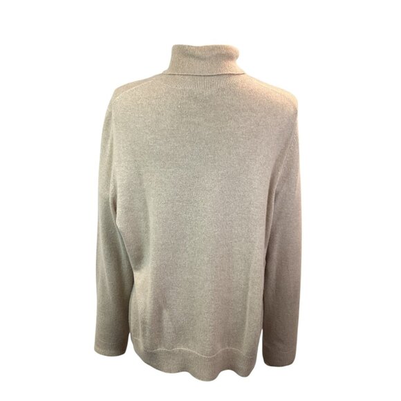 Lands End Beige Turtleneck Sweater Womens XL 18-20 Soft Knit Pullover - Picture 6 of 10